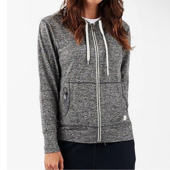 Vuori Halo Performance Hoodie Heather Gray Size Medium - Picture 2 of 10